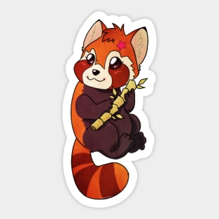 Red panda - smile Sticker